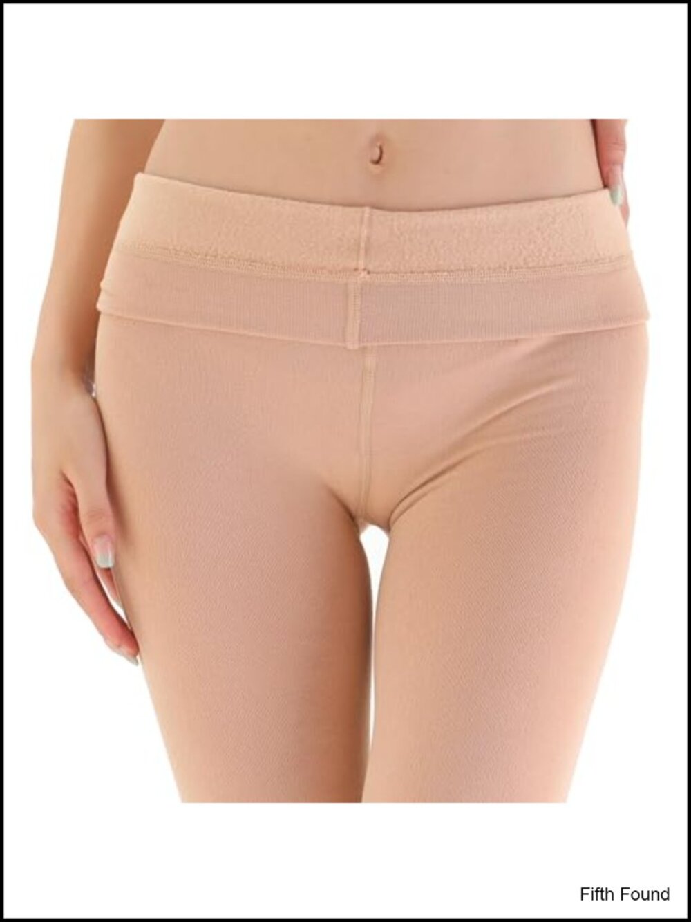 Women's Opaque Fleece Lined Thermal Tights 120 Den Slim Fit - Picture 3 of 6